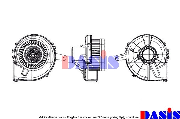 Pulseur d'air habitacle AKS DASIS 740320N