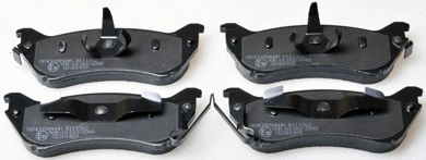 Kit de plaquettes de frein, frein à disque DENCKERMANN B111262