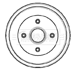 Tambour de frein BORG & BECK BBR7033