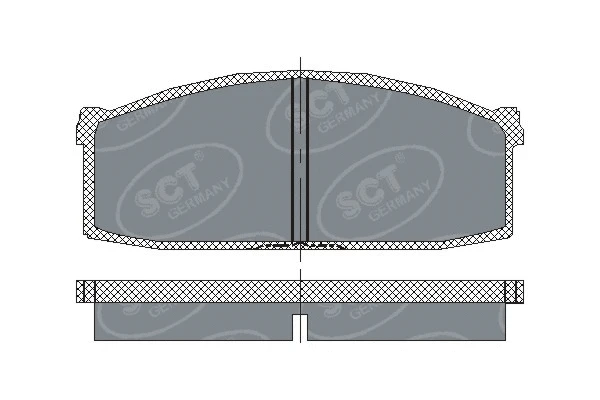 Kit de plaquettes de frein, frein à disque SCT - MANNOL SP 112 PR