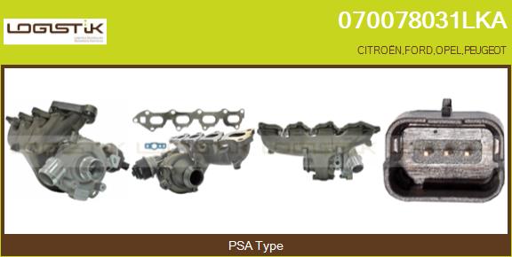 Turbocompresseur, suralimentation LGK 070078031LKA
