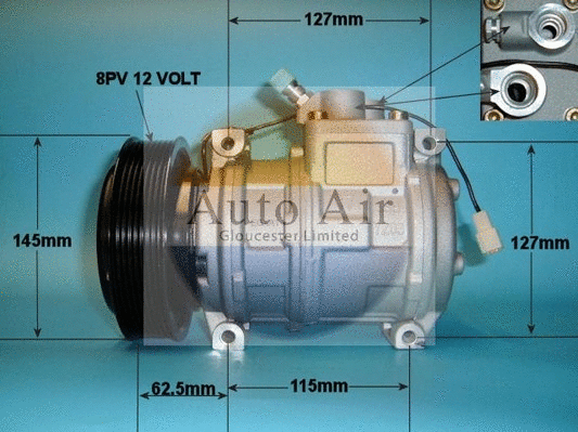Compresseur, climatisation AUTO AIR GLOUCESTER 14-1262