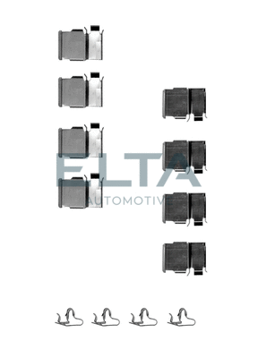 Kit d'accessoires, plaquette de frein à disque ELTA AUTOMOTIVE EA8581