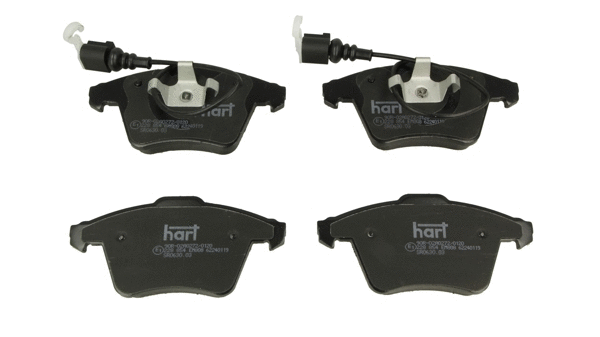 Kit de plaquettes de frein, frein à disque HART 228 854