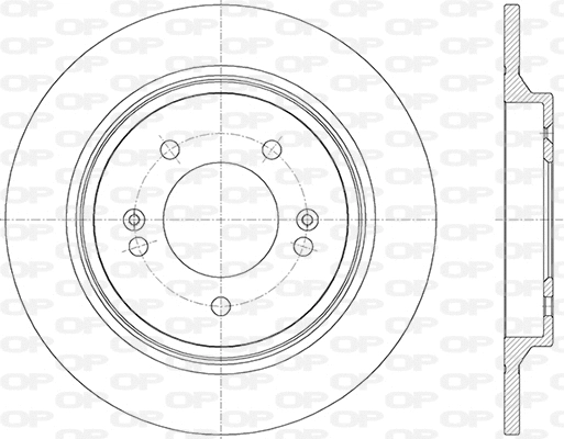 Disque de frein OPEN PARTS BDA2839.10