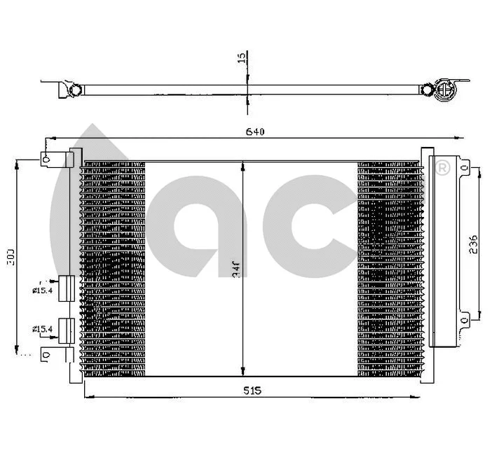 Condenseur, climatisation ACR 300541