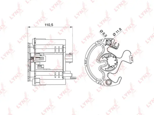 Filtre à carburant LYNXAUTO LF-983M