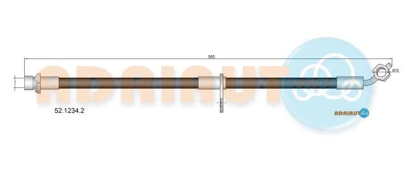 Flexible de frein ADRIAUTO 52.1234.2