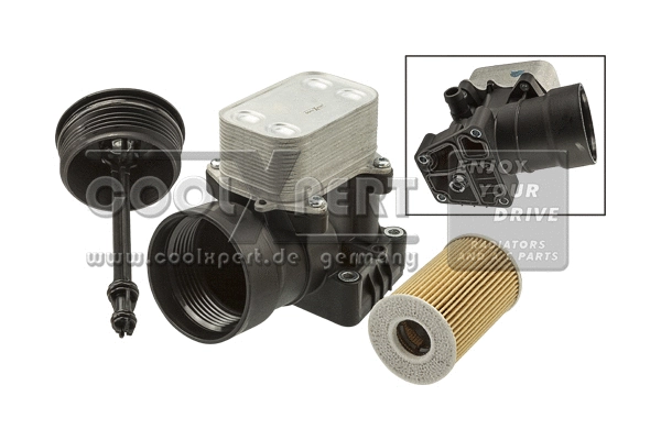 Boîtier, radiateur d'huile BBR Automotive 001-10-24858
