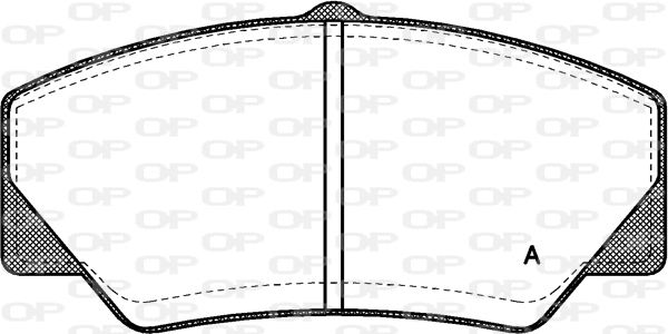 Kit de plaquettes de frein, frein à disque OPEN PARTS BPA0206.00