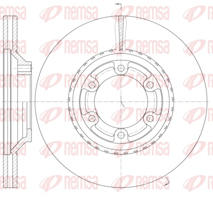 Disque de frein REMSA 61288.10