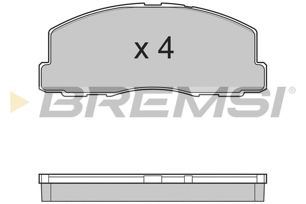 Kit de plaquettes de frein, frein à disque BREMSI BP2299