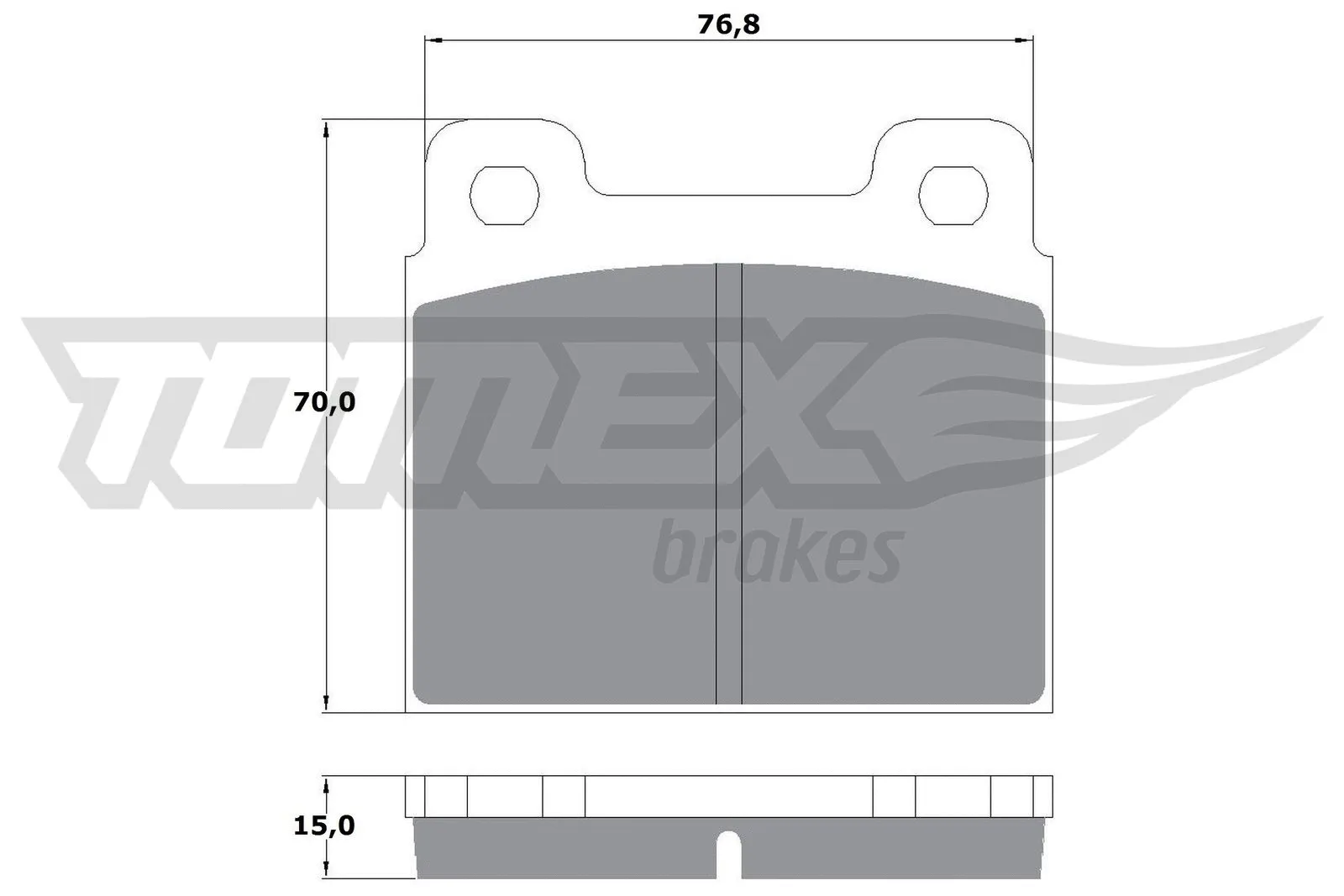 Kit de plaquettes de frein, frein à disque TOMEX Brakes TX 10-18