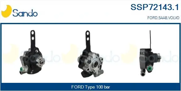 Pompe hydraulique, direction SANDO SSP72143.1