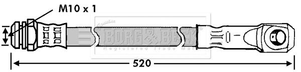 Flexible de frein BORG & BECK BBH7106