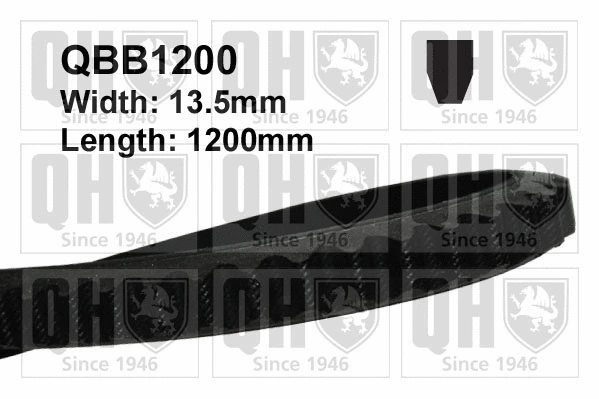 Courroie trapézoïdale QUINTON HAZELL QBB1200