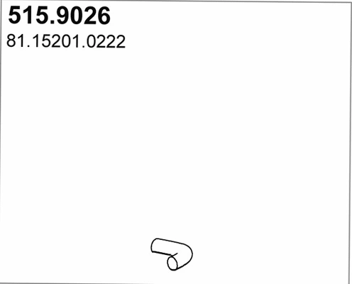 Tuyau d'échappement ASSO 515.9026