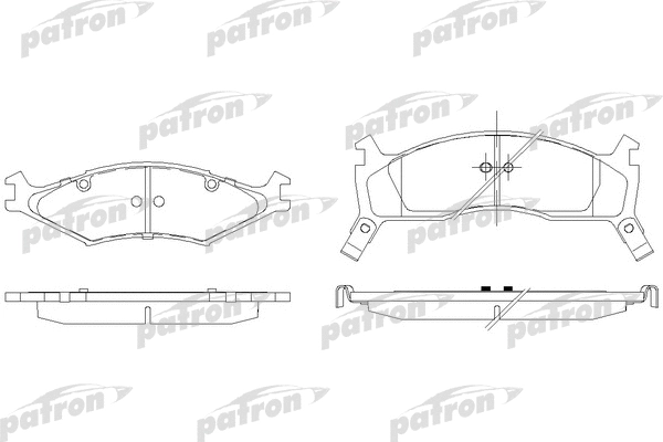 Kit de plaquettes de frein, frein à disque PATRON PBP1034