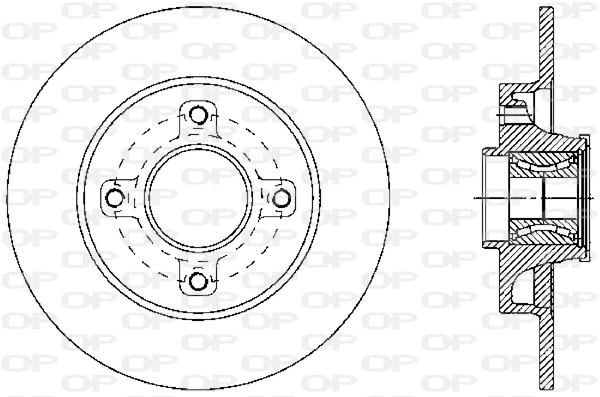 Disque de frein OPEN PARTS BDA2341.30
