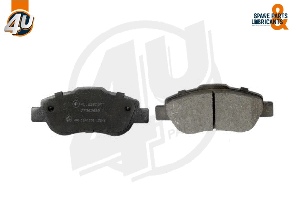 Kit de plaquettes de frein, frein à disque 4U Autoparts 22673FT