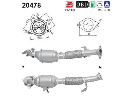 Catalyseur AS 20478