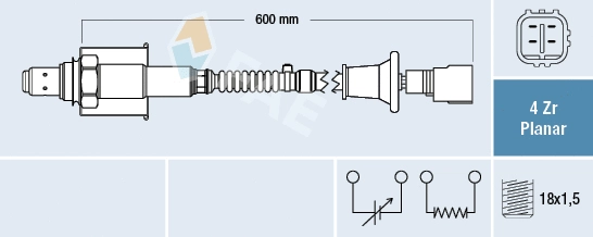 Sonde lambda FAE 77692