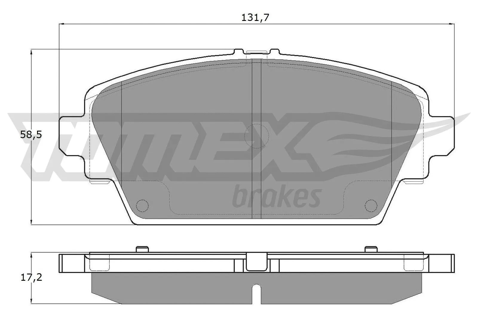 Kit de plaquettes de frein, frein à disque TOMEX Brakes TX 12-94