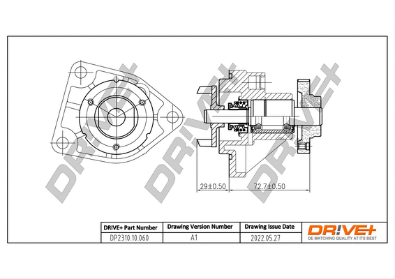 Pompe à eau, refroidissement du moteur Dr!ve+ DP2310.10.060