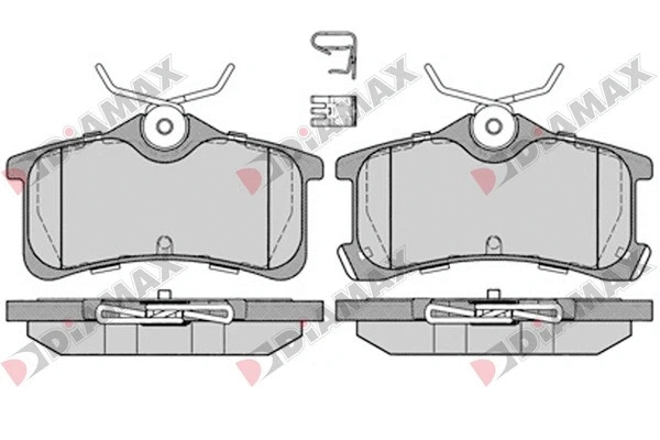 Kit de plaquettes de frein, frein à disque DIAMAX N09621