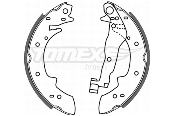 Jeu de mâchoires de frein TOMEX Brakes TX 21-22