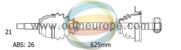 Arbre de transmission 4X4 ESTANFI EST-18-291041