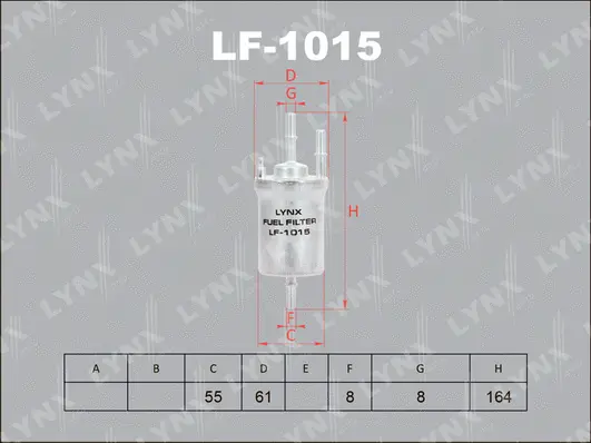 Filtre à carburant LYNXAUTO LF-1015