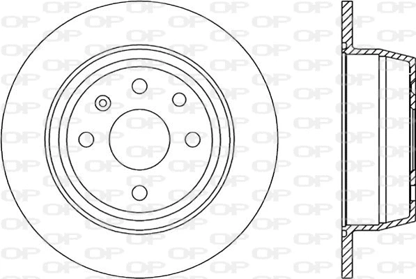 Disque de frein OPEN PARTS BDR1416.10