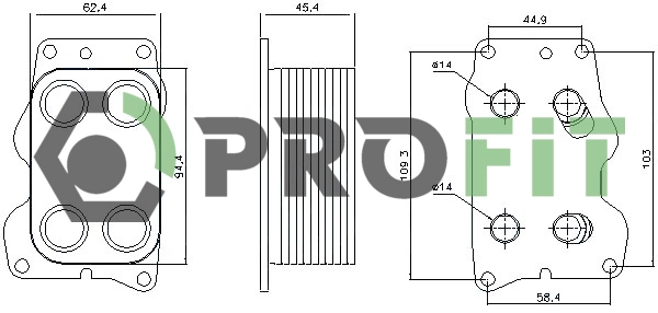 Radiateur d'huile PROFIT 1745-0011