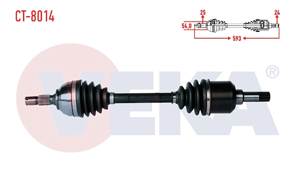 Arbre de transmission VEKA CT-8014
