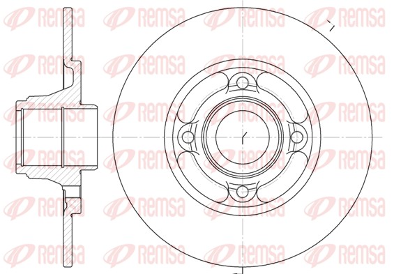 Disque de frein REMSA 6537.00