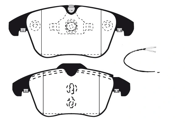 Kit de plaquettes de frein, frein à disque Technika 01805A