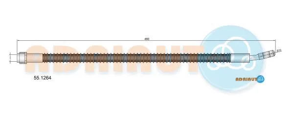 Flexible de frein ADRIAUTO 55.1264