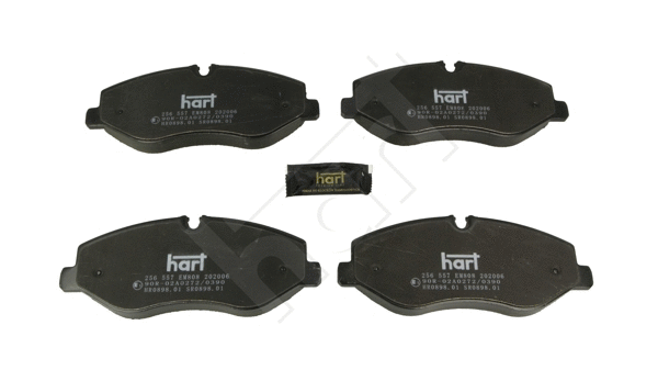 Kit de plaquettes de frein, frein à disque HART 256 557