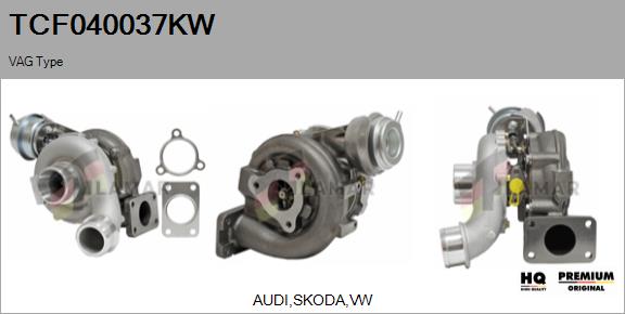 Turbocompresseur, suralimentation FLAMAR TCF040037KW