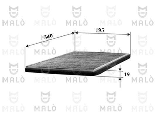 Filtre, air de l'habitacle AKRON-MALÒ 1530032