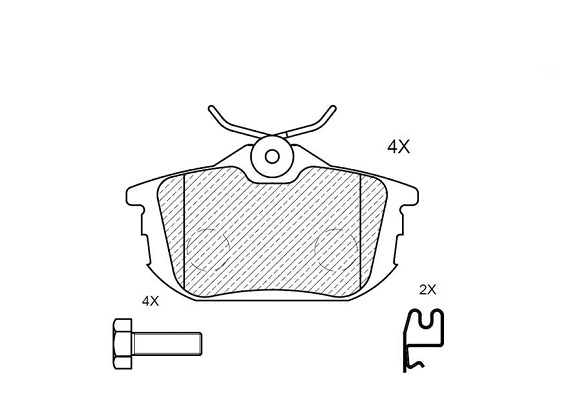Kit de plaquettes de frein, frein à disque KLAXCAR FRANCE 24001z