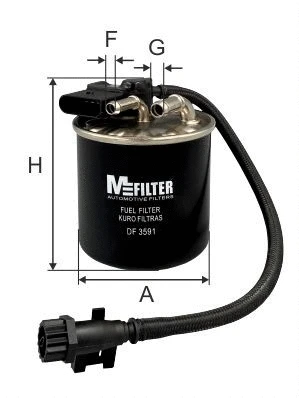 Filtre à carburant MFILTER DF 3591