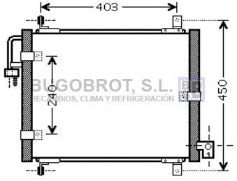 Condenseur, climatisation BUGOBROT 62-KA5101