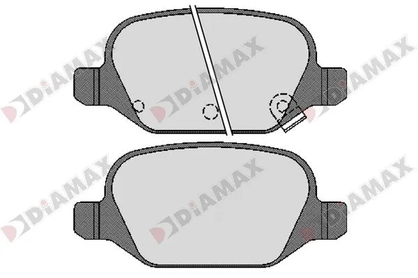Kit de plaquettes de frein, frein à disque DIAMAX N09284