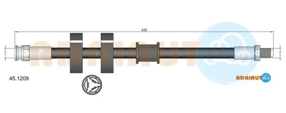 Flexible de frein ADRIAUTO 45.1209