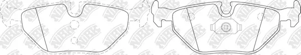 Kit de plaquettes de frein, frein à disque NiBK PN0014