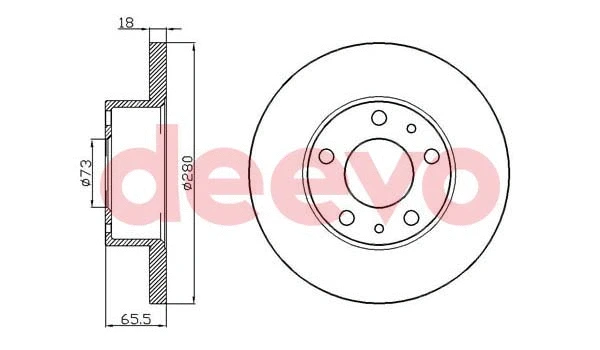 Disque de frein DEEVO BD31380