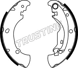 Jeu de mâchoires de frein TRUSTING 034.100