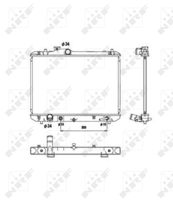 Radiateur, refroidissement du moteur NRF 53578